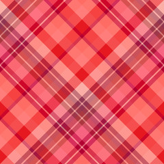 Seamless pattern in amazing berry red and pink colors for plaid, fabric, textile, clothes, tablecloth and other things. Vector image. 2