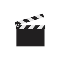 Clapperboard Icon template black color editable. Clapperboard Icon symbol Flat vector illustration for graphic and web design.