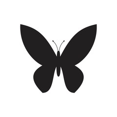 Butterflies Icon template black color editable. Butterflies Icon symbol Flat vector illustration for graphic and web design.