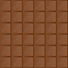Seamless Chocolate Bar Repeating Pattern