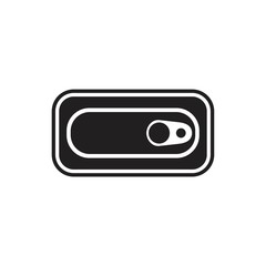 Fototapeta premium Tin cans black glyph Icon template black color editable. Tin cans black glyph Icon symbol Flat vector illustration for graphic and web design.