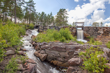 A very well-preserved 19th-century copperworks dating back to the Middle Ages. Sweden, Riddarhyttan