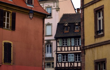 Bunte Fachwerkhäuser in Colmar