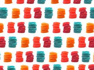 Candy Gummy Treats Background Pattern