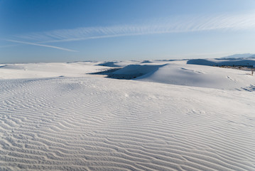White Sands National Park in Alamogordo, New Mexico. 