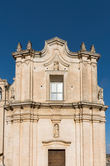 Sant' Agostino church. Unesco town Matera