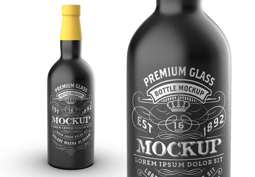 Liquor Bottle Packaging Mockup