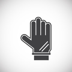 Infection prevention related icon on background for graphic and web design. Creative illustration concept symbol for web or mobile app.