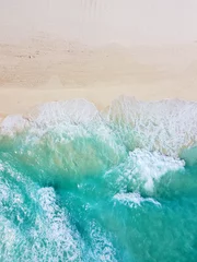 Fotobehang Cancun strand en kust bovenaanzicht, Cancun, Quintana Roo QR, Mexico. © Wangkun Jia