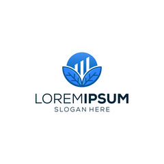 financial logo design vector for business companies