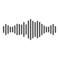 Voice message icon. Vector illustration in flat design