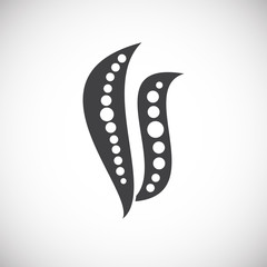 Microbe related icon on background for graphic and web design. Creative illustration concept symbol for web or mobile app.