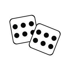 dice isolated on white background