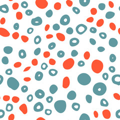 Trendy seamless pattern with graphic abstract geometric shapes.  Avant-garde puzzle style. Geometric wallpaper for  cover design.