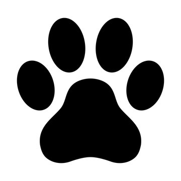 Paw print. Dog. Cat. Simple icon. Vector
