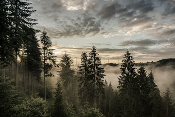 Cloudscape over Eifel in Germany