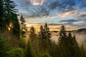 Cloudscape over Eifel in Germany