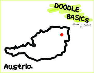 Doodle Sketchnote Template for Workshops, Seminar, Flipchart and Graphic Recording Österreich