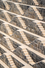 Chand Baori Stepwell in the village of Abhaneri, Rajasthan, India