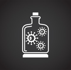 Infection prevention related icon on background for graphic and web design. Creative illustration concept symbol for web or mobile app.