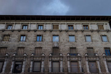 Fototapeta premium Palma de Mallorca, Spain, October 13th 2016 : Passeig de Born Building