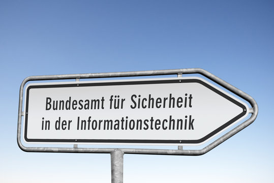 Wegweiser Bundesamt f&uuml;r Sicherheit in der Informationstechnik, (Symbolbild)