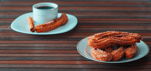 Churros con café