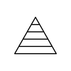 Pyramid Vector Icon style illustration Line Data Science EPS 10