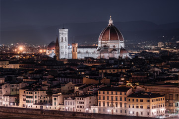 Fototapeta na wymiar Florence in the night