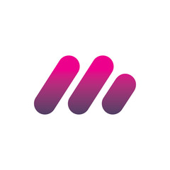 modern strip color line logo design