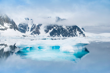 Global warming - Icebergs in Antarctic peninsula, Antarctica