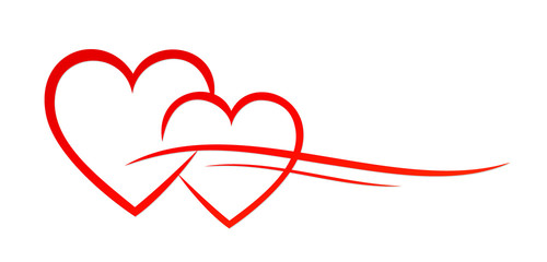 Symbol of the stylized red heart.