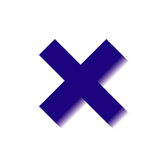 Obraz premium cross, multiplication sign, 3D icon. Element of 3D color alphabet for mobile concept and web apps. Cross, multiplication sign, 3D icon can be used for web and mobile