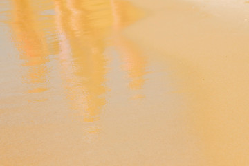 Water reflection of people. Mediterranean sea. Tourism and activities concept.
