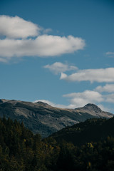 cordillera de los andes mountain blue sky cloudy