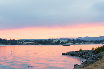 Sunset Over the Victoria Outer Harbor