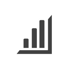 office statistics diagram report financial supply silhouette on white background