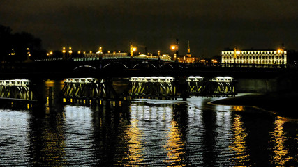 View of the Stoitsky bridge at night