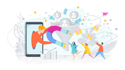 Attracting potential customers. Advertising company