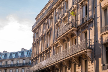 Cityscape of Paris depicting its typical buildings architecture - 322872364