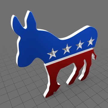 Democratic donkey symbol