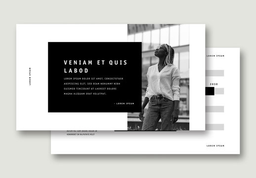 Black and White Pitch Deck Layout