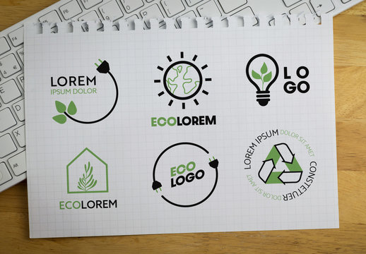 Climate Change Logos Set