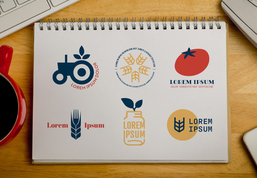 Organic Product Logos Set