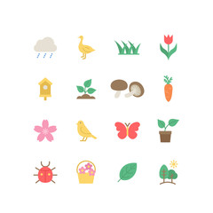 SPRING ICON SET