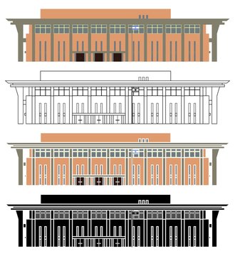 Knesset Israel in front view
