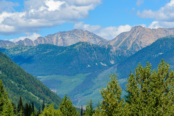 Fototapeta na wymiar Rocky Mountains near Lillooet, Whistler, Vancouver, Canada.