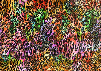 abstract leopard skin texture design