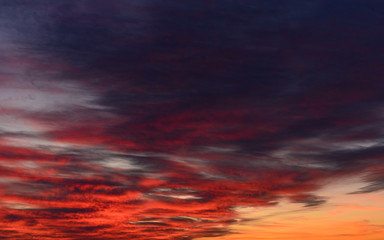 Fototapeta premium Sonnenuntergang im Winter 