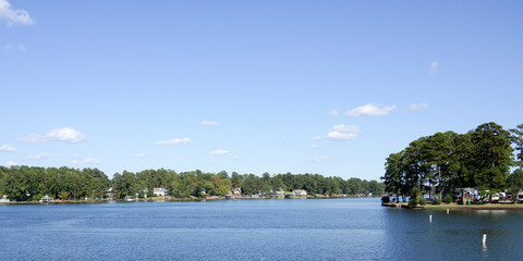 Panorama of Lake Sinclair in Georgia, USA - 322881189